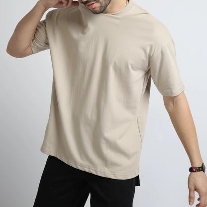 Beige Oversized Tshirt